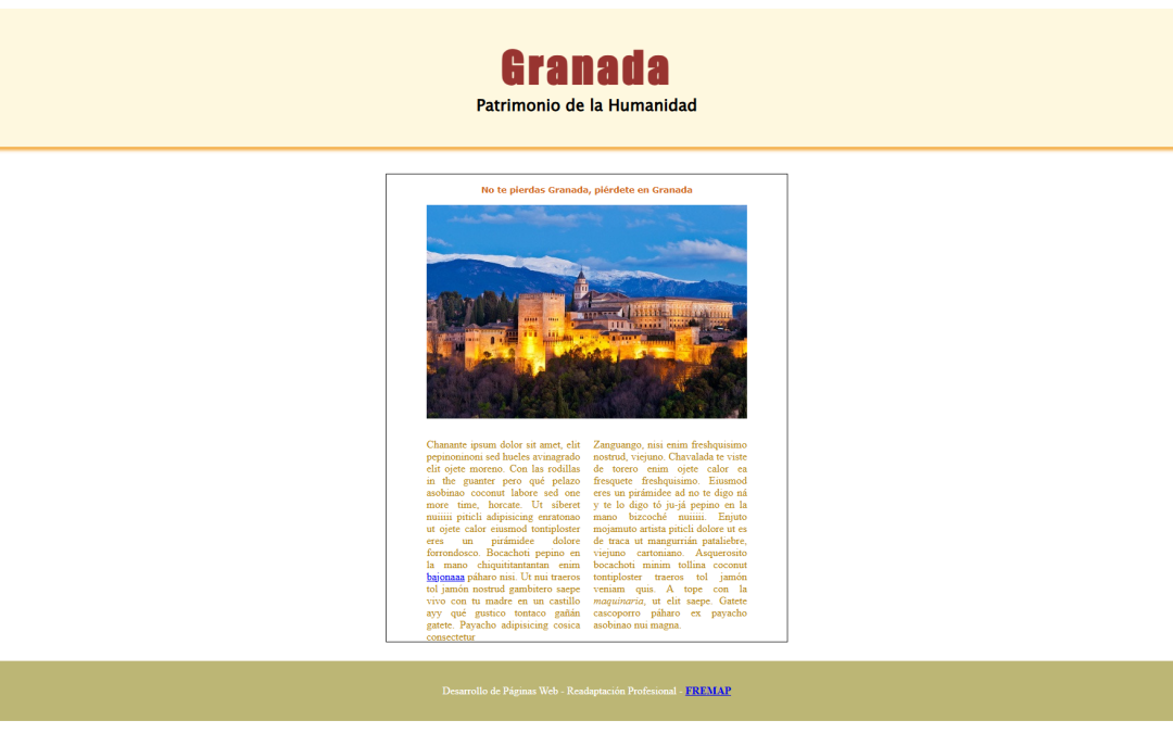 Desarrollo Web Granada